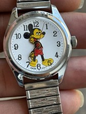 MintVintage Disney Bradley Mickey Mouse Watch , Works Manual Wind Watch picture