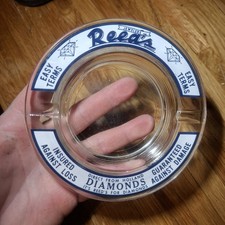 Vintage rare Reed's Jewelers Diamonds Jewelry Advertisement glass ashtray picture