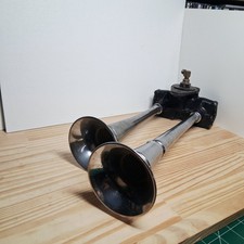 Vintage Bendix Westinghouse Dual Air Horn T-239374 15.5in Motorcycle Truck TESTE picture