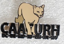 CAAAURH Cougar Pinback Button Mid-Atlantic States Enamel Tack Pin picture