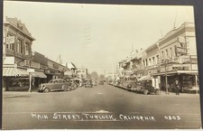 RPPC ~ Main Street in Turlock, California ~ SAFEWAY, Alka Seltzer Signs 1943 picture