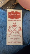 Kenmore 1752 Fredericksburg Virginia Brochure picture