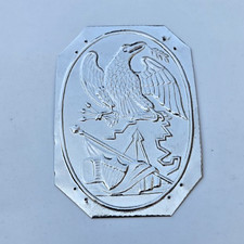 War of 1812 Infantry Shako Silver Toned Hat Plate w/Eagle - Super Nice picture