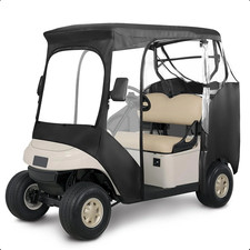 Golf Cart Enclosure for 2 Passenger EZGO TXT/RXV, Waterproof Transparent Storage picture