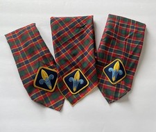 3 Vintage Boy Scouts of America Cub Webelo Scarf Neckerchief picture