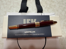 MONTBLANC John F. Kennedy Rollerball Pen 132125 New With Montblanc Leather Case picture