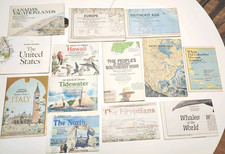 Lot of 13 Vintage National Geographic Maps Bundle 1969-1986 Europe Italy US picture