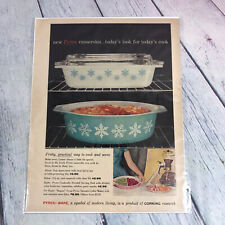 Vintage 1959 Pyrex Ware Casserole Dish Genuine Magazine Advertisement Print Ad picture