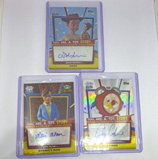 Topps 2025 30 Years of Toy Story You Are A Toy Story Autograph Lot (3) picture