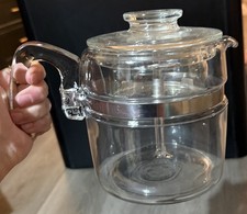 Vintage Pyrex Glass Coffee Pot Percolator cottage core granny core picture
