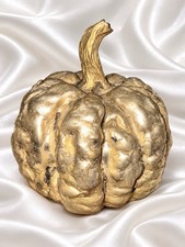 Vintage silver clad pumpkin Halloween, Thanksgiving decor picture