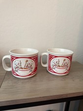 Pair of 1991 Vintage Campbell’s Kids Ceramic Soup Mugs picture