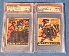 1933 World Wide Gum Sea Raider ☆ TOP POP BEST Pair PSA 6 (#4 & #11) read desc picture