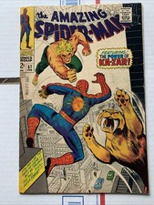 Amazing Spider-Man 57 1968 Marvel VG 4.0 Gwen Stacy 1st Meeting With Kazar Zabu picture