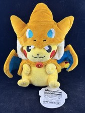 Pokemon Center Charizard Poncho Pikachu Plush Toy Japan picture