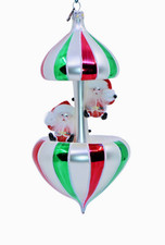 De Carlini Santa Land NICK AND NICKY'S Candy Stripe Carousel picture
