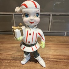 Rare Vintage Kreiss Ceramic Christmas Elf Figure Jewel Eyes Japan Kitsch picture