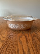 Vintage Pyrex Promotional SPICES 1.5 L Casserole Dish With Lid USA picture
