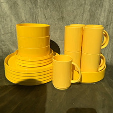 Vintage 1970s Yellow Oblique by PMC dishware picture