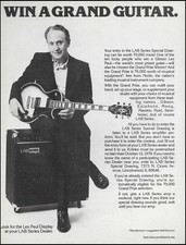 1979 LAB Series Amp Contest Flyer ad Mr. Les Paul Gibson guitar giveaway picture