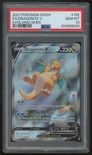 2021 Pokemon Dragonite V Evolving Skies Full Art #192 PSA 10 (B) picture