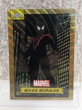 2024 Topps Chrome Marvel #81 Miles Morales - Gold Wave Refractor 50/50 last one  picture