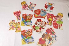 Vintage Lot 16 Valentine Day Made 1950s-60s w/ very desirable picture