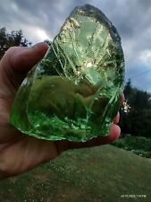 Lady Nellie Monatomic Andara Crystal Earth green temple pyramid stone 657 grams picture