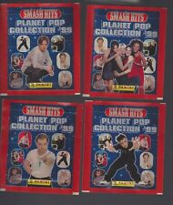 Lot of 4 Sealed 1999 Panini Smash Hits Stickers - 5 Per Pack - Usher - P Diddy picture