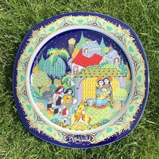 Vtg Bjorn Wiinblad Christmas Plate 1983 Silent Holy Night Rosenthal Studio & Box picture