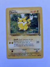 Vintage Pokemon Card Pikachu Jungle 1999 Set 60/64 Unlimited Common picture