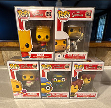 Funko Pop The Simpsons #1652 - #1656. Full Set. #1655 box damaged. picture