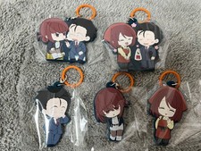 Two People Smoking Behind the Supermarket Rubber Charms Complete Set of 5 Type picture