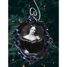 Mary Shelley Christmas Tree Ornament - Vintage Tribute Book Lover Collectable picture