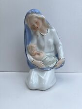 Vintage Figurine Porcelain Virgin Mary Our Lady With Baby Jesus Home Decor picture