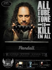 RANDALL AMPS - KIRK HAMMETT of METALLICA  - 2010 Print Ad picture