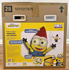 NEW Universal 3.5 ft Animated LED Holiday Minion Home Depot Christmas picture