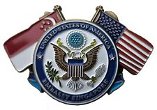 US STATE DEPARTMENT US EMBASSY SINGAPORE COMMEMORATIVE CHALLENGE COIN 196 picture