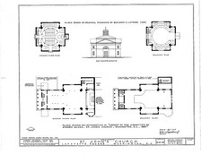 Photo:Washington DC St. John's Church 1915 Floor Plans HABS picture