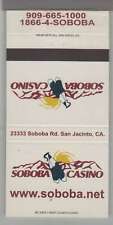Matchbook Cover - Native American Related Soboba Casino San Jacinto, CA picture