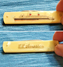 Vintage S.S. America 2-Blade Pen Knife - German ROX - Rare Maritime Souvenir picture