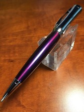 Cross Parasol Chrome and Violet Twist Ballpoint Pen picture