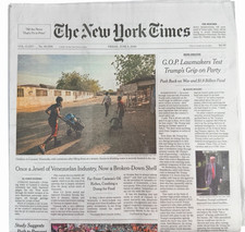 The New York Times Newspaper June 5 2026 GOP Push Back on War & 1.8 Billion Fund picture