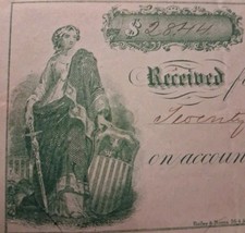 SLING'S 🪙 RARE 1863 Portland Promissory Note/Receipt $28.44 picture