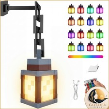 OrbitShell xs01 Pixelated Lantern Night Light 16 Color RGB Rechargeable Remote picture