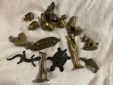 Large Lot Vintage Miniatures Brass & Bronze Mini Animal +++ picture