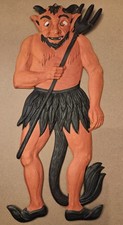 Antique 1920s German Embossed DieCut Original Devil Cardboard Halloween 6