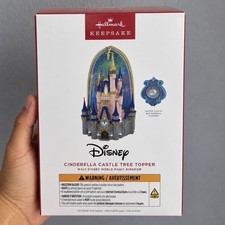Hallmark 2026 Walt Disney World Magic Kingdom Cinderella Castle Tree Topper NEW picture