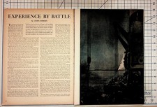 WWII Life Magazine Article Pages War Art John Hersey Submarines Guadalcanal picture
