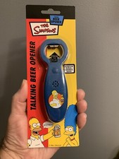 Simpsons Talking Beer Opener - BATTERIES DEAD - Homer Simpson - NIB 2004 picture